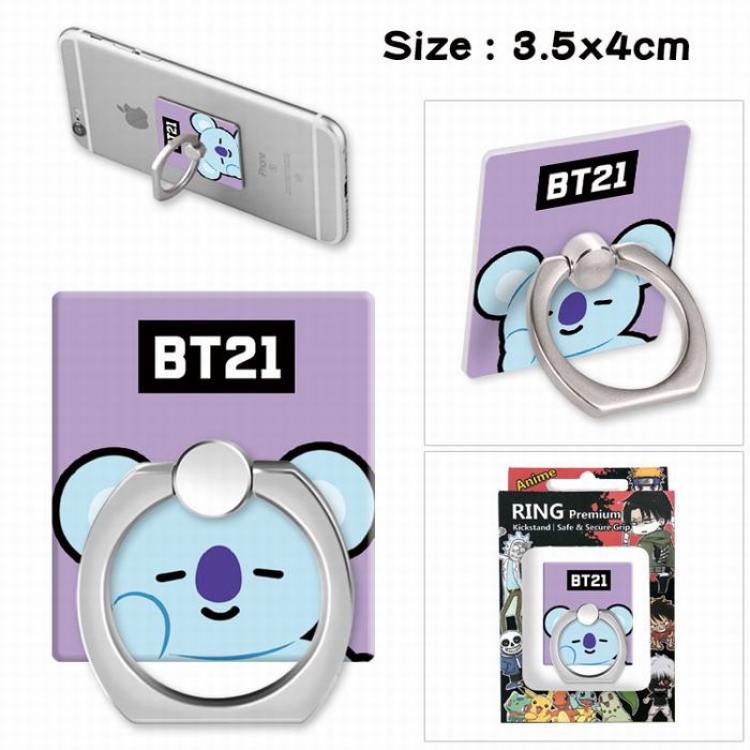 BTS BT21 Ring holder for mobile phone 3.5X4CM Style B