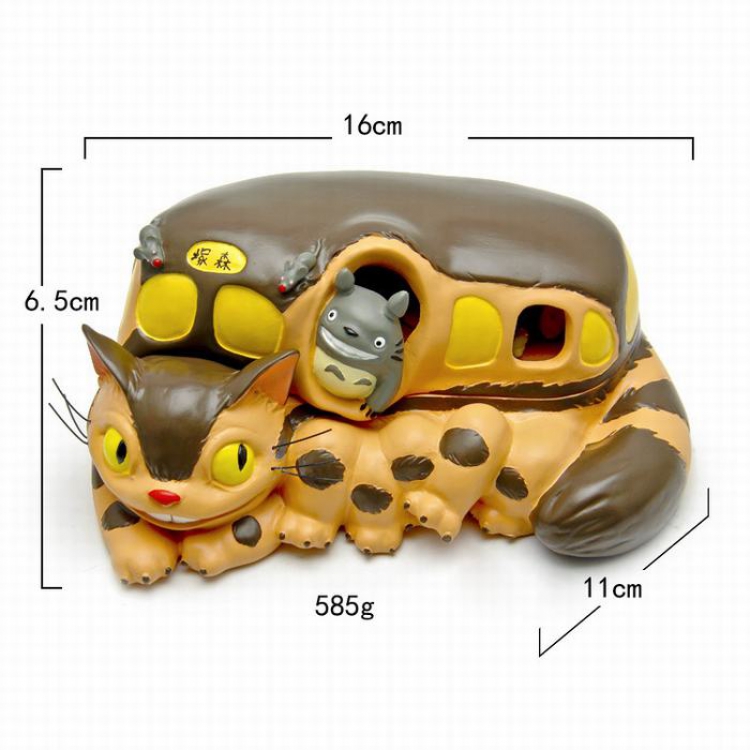 TOTORO Bus Open cover storage box Resin Boxed Figure Decoration price for 2 pcs