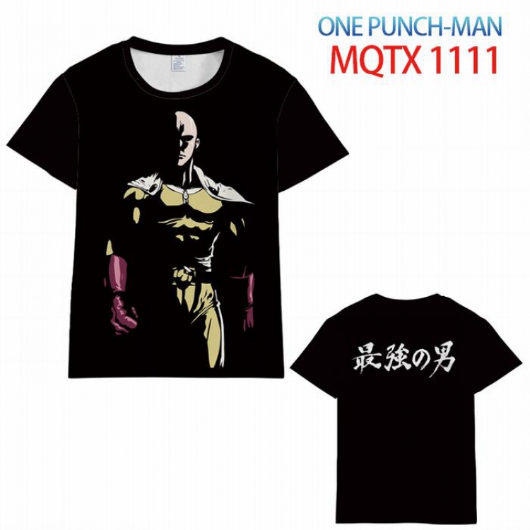 One Punch Man Full color printed short sleeve t-shirt 10 sizes from XXS to 5XL MQTX-1111