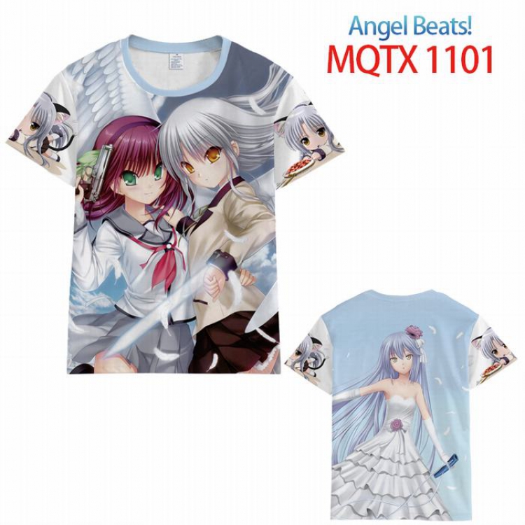 Angel Beats! Full color printed short sleeve t-shirt 10 sizes from XXS to 5XL MQTX-1101