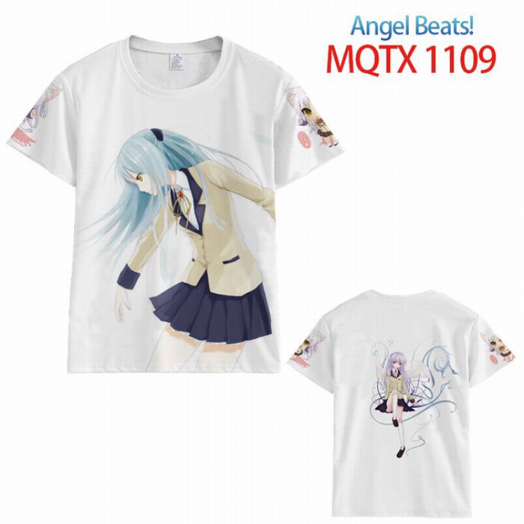 Angel Beats! Full color printed short sleeve t-shirt 10 sizes from XXS to 5XL MQTX-1109