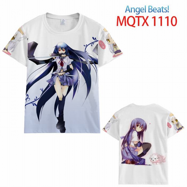 Angel Beats! Full color printed short sleeve t-shirt 10 sizes from XXS to 5XL MQTX-1110