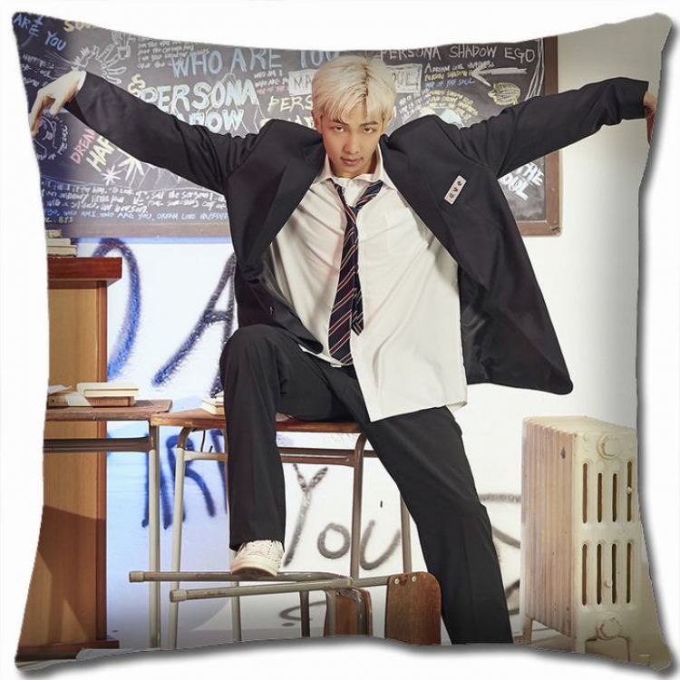 BTS Double-sided full color Pillow Cushion 45X45CM NO FILLING