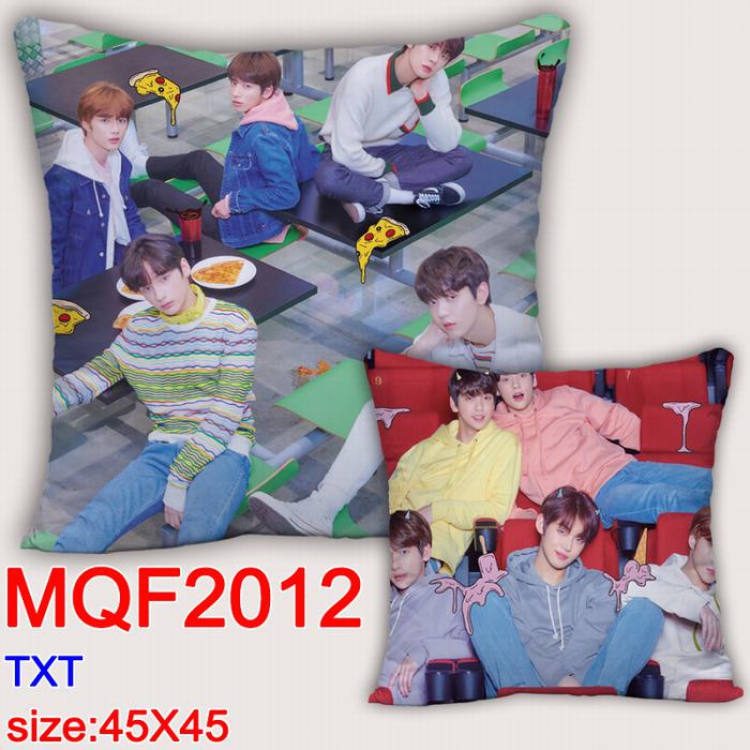 TXT Double-sided full color Pillow Cushion 45X45CM MQF2012