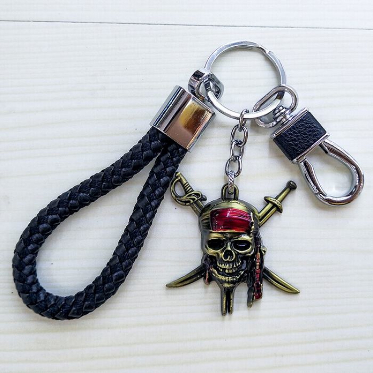 Pirates of the Caribbean Black rope Keychain pendant