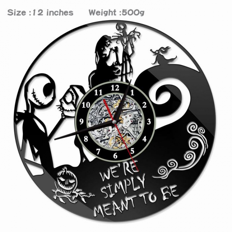 The Nightmare Before Christmas Creative painting wall clocks and clocks PVC material No battery