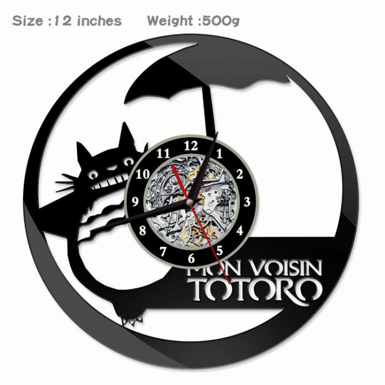 TOTORO Creative painting wall clocks and clocks PVC material No battery