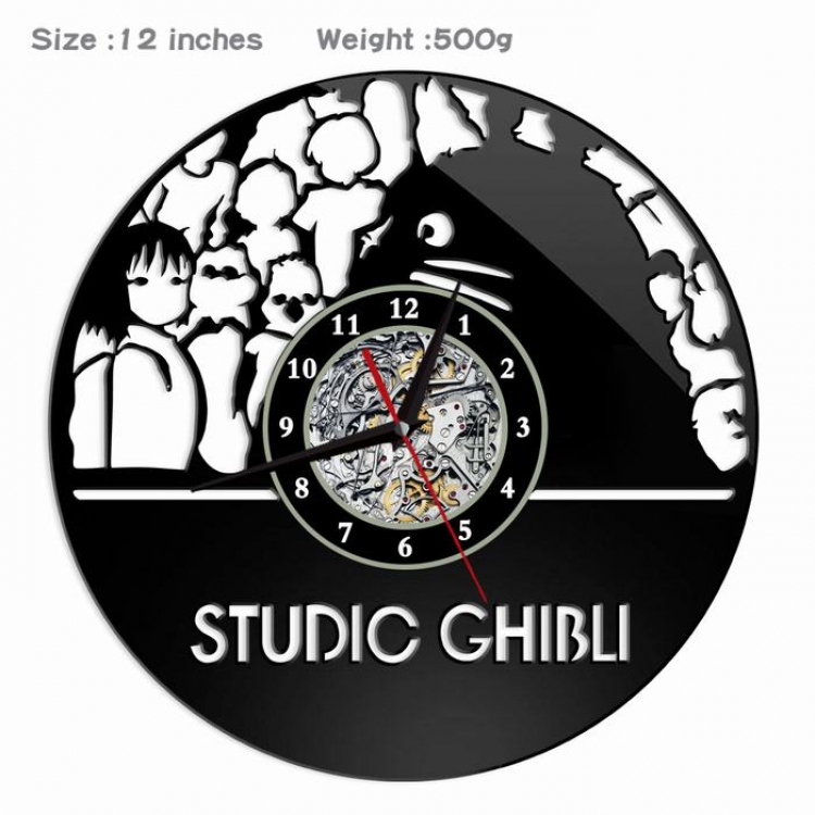 TOTORO Creative painting wall clocks and clocks PVC material No battery