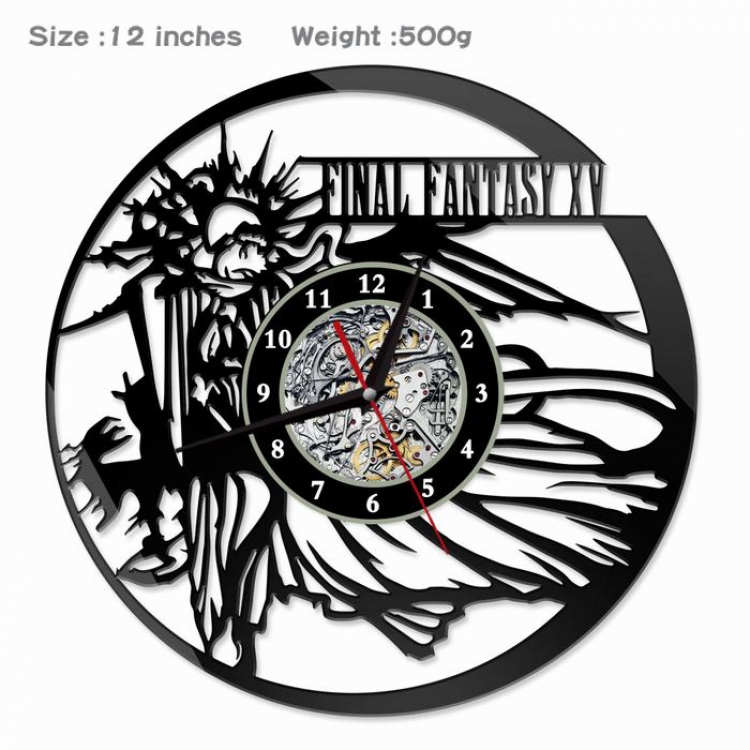 Final Fantasy Creative painting wall clocks and clocks PVC material No battery