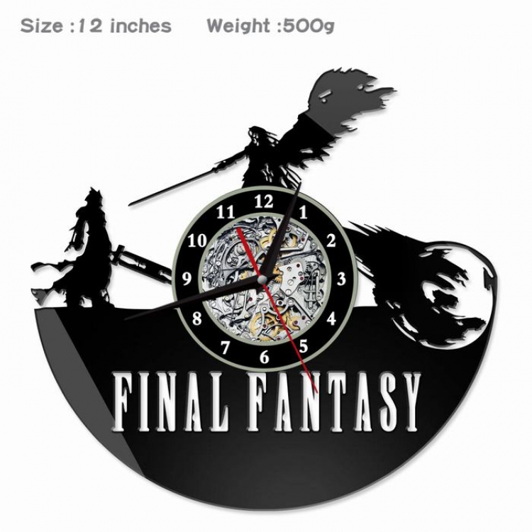 Final Fantasy Creative painting wall clocks and clocks PVC material No battery