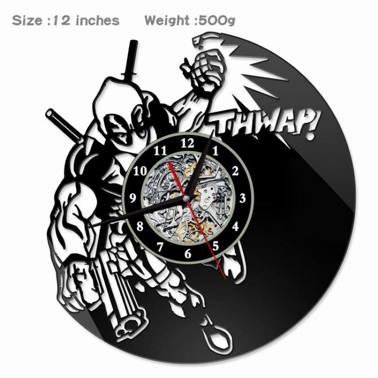 Deadpool Creative painting wall clocks and clocks PVC material No battery