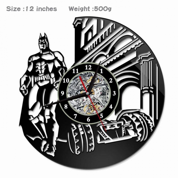 Batman Creative painting wall clocks and clocks PVC material No battery