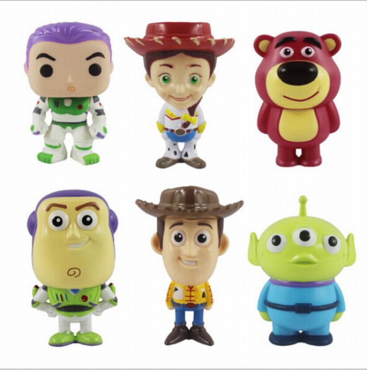 Toy Story a set of 6 models Boxed Figure Decoration 3.5 inch