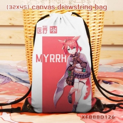 Cartoon anime Canvas backpack ...