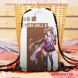 Cartoon anime Canvas backpack ...