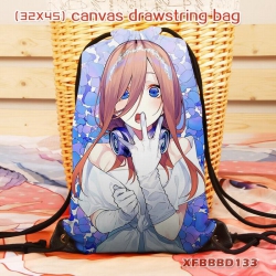 Cartoon anime Canvas backpack ...