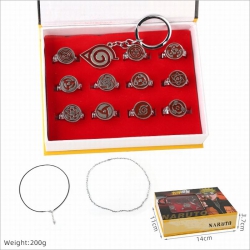 Naruto a set of 12 Ring set bo...