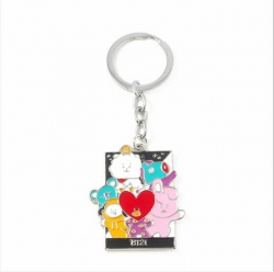 BTS BT21 Alloy Keychain pendan...