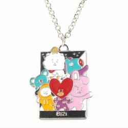 BTS BT21 Alloy Necklace pendan...