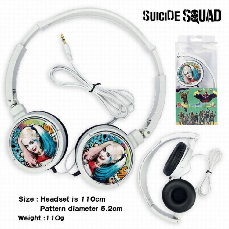 Suicide Squad Headset Head-mounted Earphone Headphone 110G