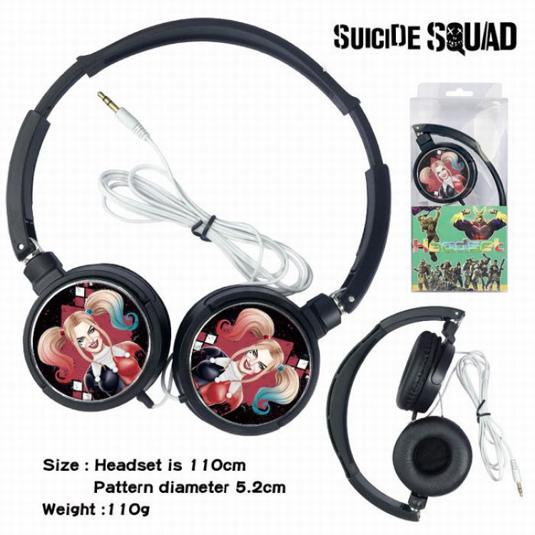 Suicide Squad Headset Head-mounted Earphone Headphone 110G