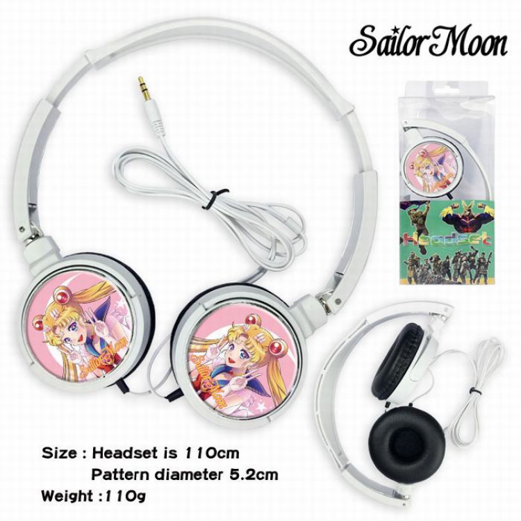 Sailormoon Headset Head-mounted Earphone Headphone 110G