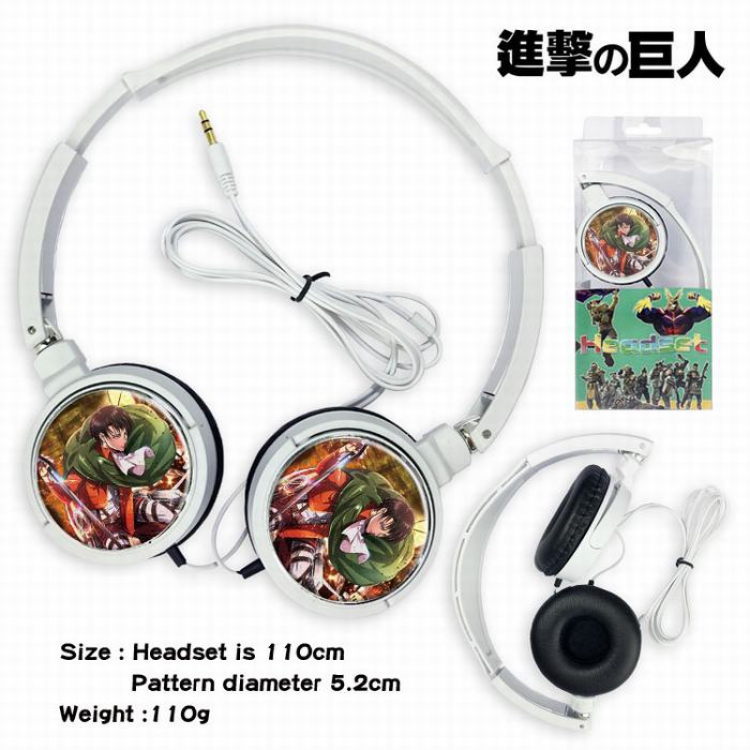 Shingeki no Kyojin Headset Head-mounted Earphone Headphone 110G