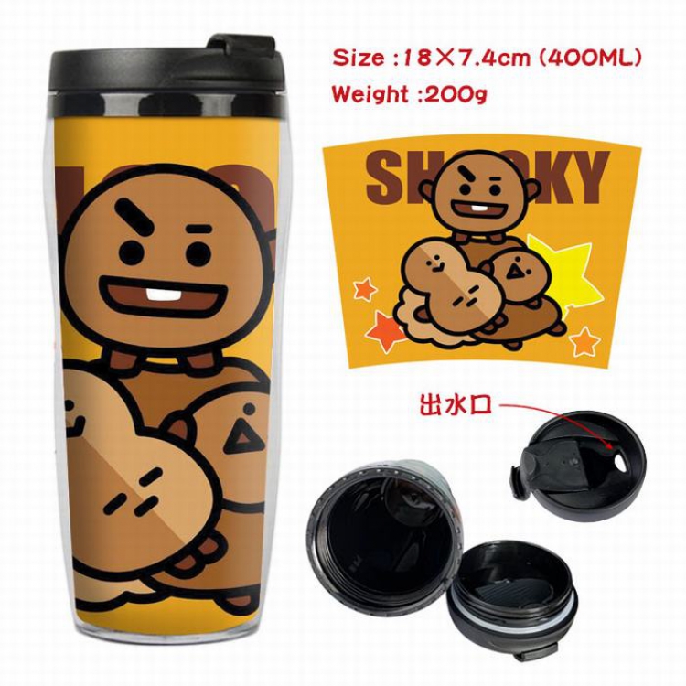 BTS BT21 Starbucks Leakproof Insulation cup Kettle 7.4X18CM 400ML