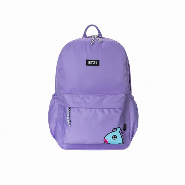 BTS BT21 Zipper printed oxford bag backpack