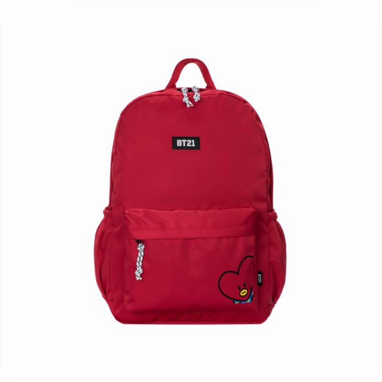 BTS BT21 Zipper printed oxford bag backpack