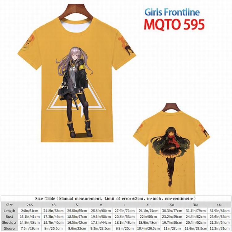 Girls Frontline  Full color short sleeve t-shirt 9 sizes from 2XS to 4XL MQTO-595