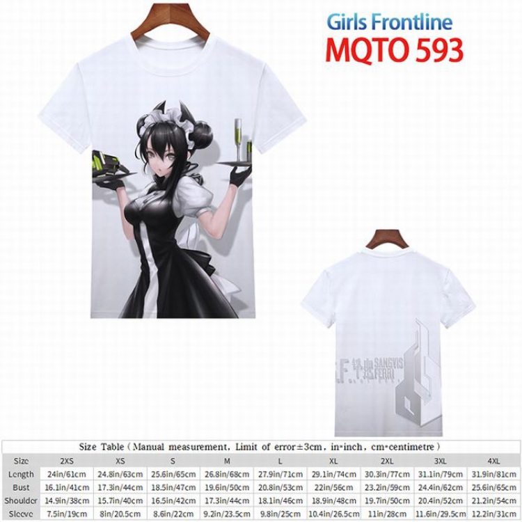 Girls Frontline  Full color short sleeve t-shirt 9 sizes from 2XS to 4XL MQTO-593