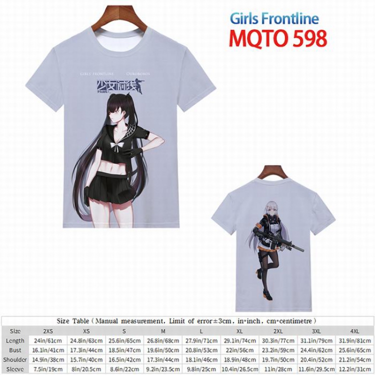Girls Frontline  Full color short sleeve t-shirt 9 sizes from 2XS to 4XL MQTO-598