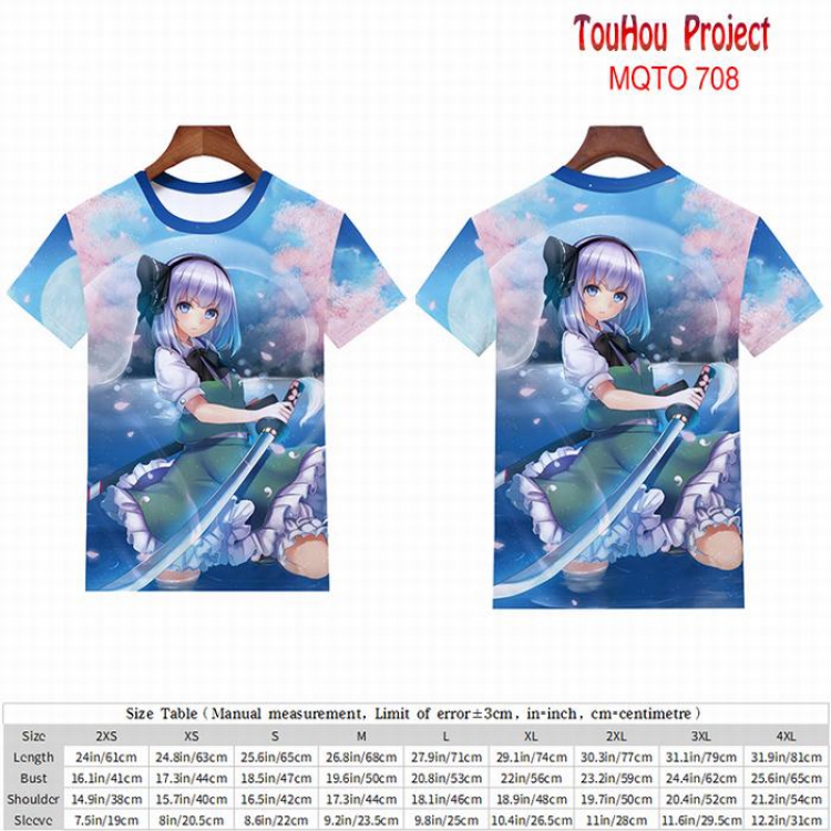 TouHou Project full color short sleeve t-shirt 9 sizes from 2XS to 4XL MQTO-708
