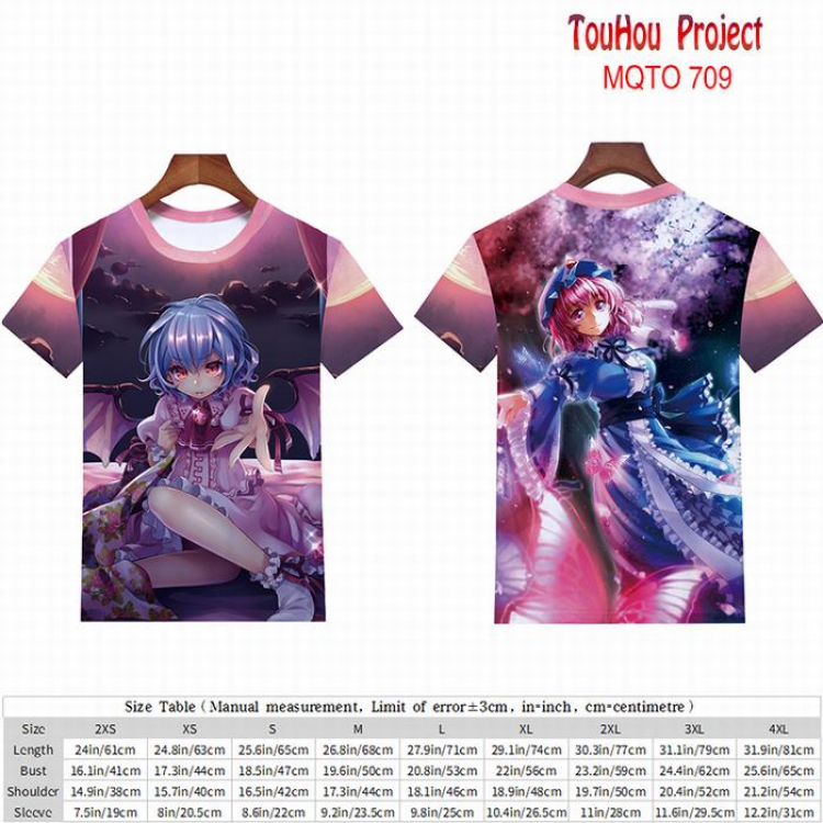 TouHou Project full color short sleeve t-shirt 9 sizes from 2XS to 4XL MQTO-709