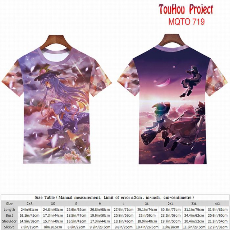 TouHou Project full color short sleeve t-shirt 9 sizes from 2XS to 4XL MQTO-719