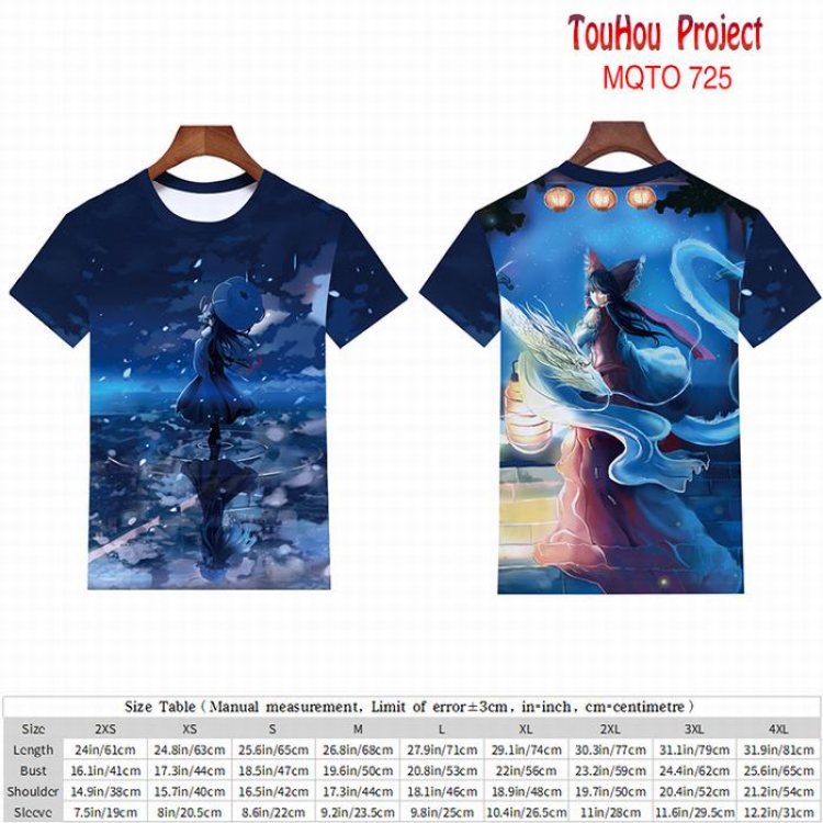 TouHou Project full color short sleeve t-shirt 9 sizes from 2XS to 4XL MQTO-7225