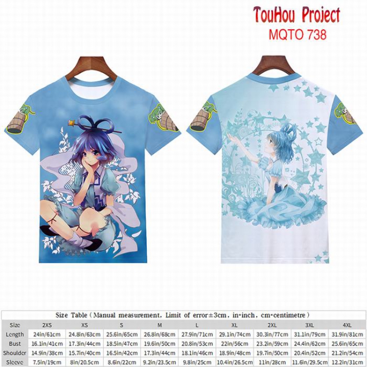 TouHou Project full color short sleeve t-shirt 9 sizes from 2XS to 4XL MQTO-738