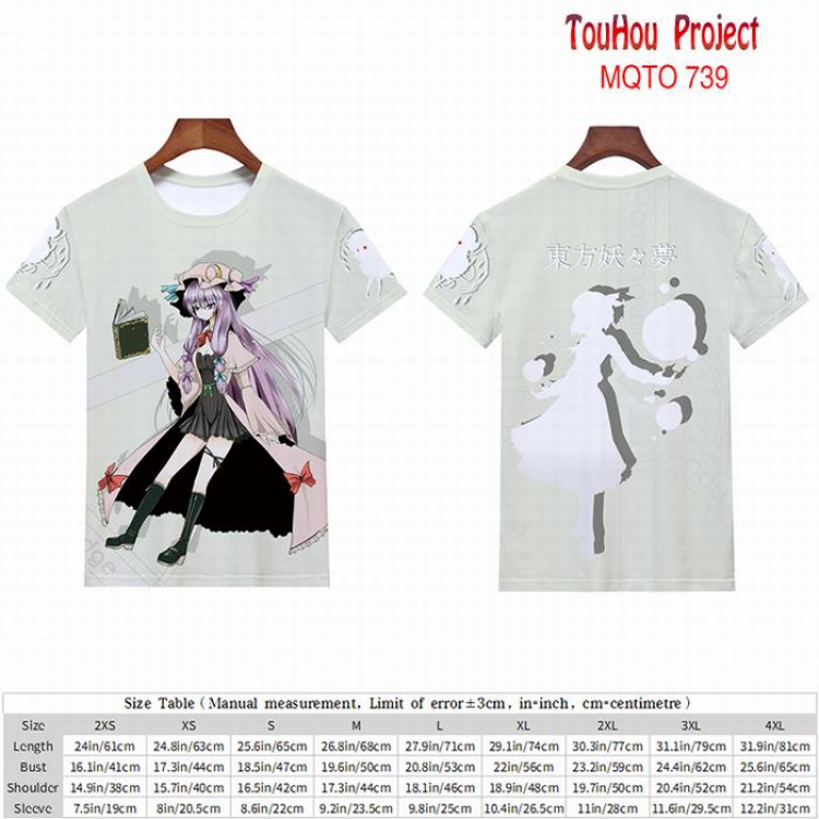 TouHou Project full color short sleeve t-shirt 9 sizes from 2XS to 4XL MQTO-739