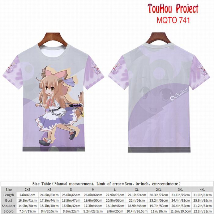 TouHou Project full color short sleeve t-shirt 9 sizes from 2XS to 4XL MQTO-741