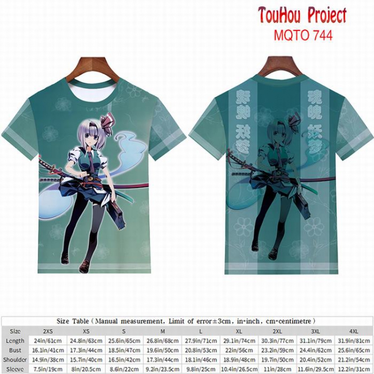 TouHou Project full color short sleeve t-shirt 9 sizes from 2XS to 4XL MQTO-744