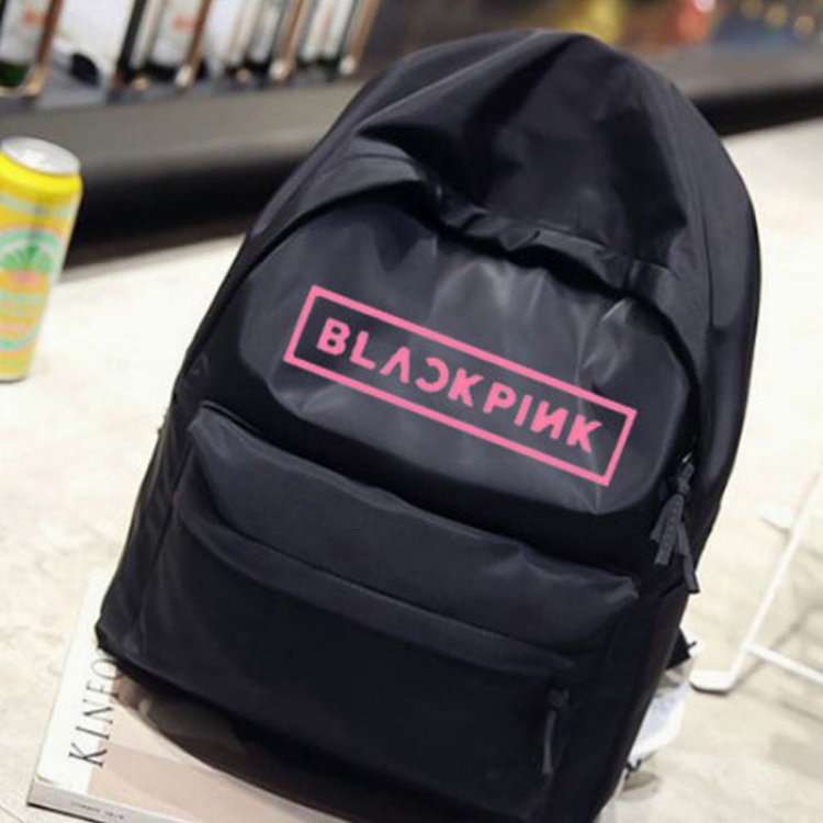 BlackPink College wind backpack Korean bag black 30X15X40CM 307G price for 3 pcs