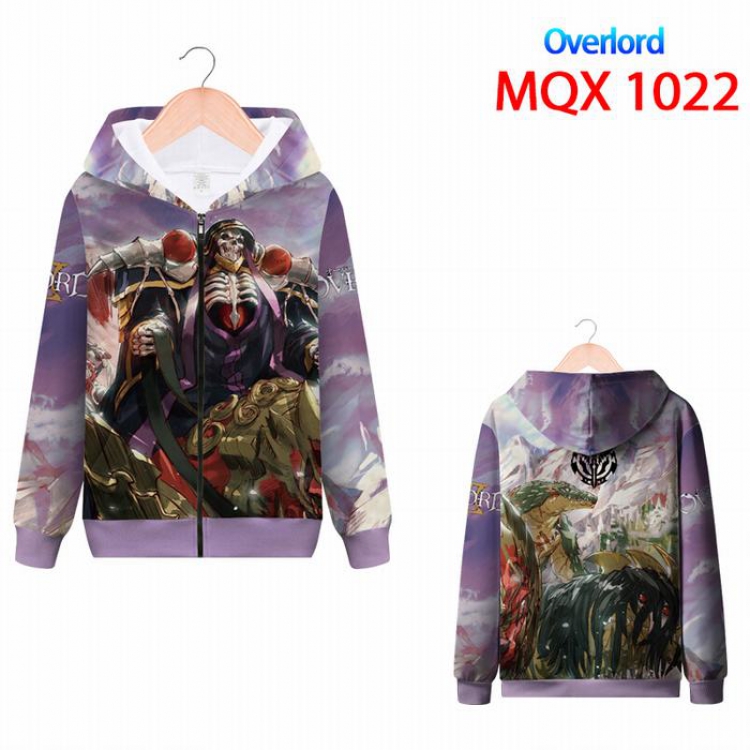 Overiord Full color zipper hooded Patch pocket Coat Hoodie 9 sizes from XXS to 4XL MQX1022
