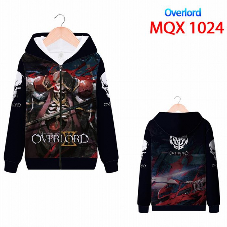 Overiord Full color zipper hooded Patch pocket Coat Hoodie 9 sizes from XXS to 4XL MQX1024