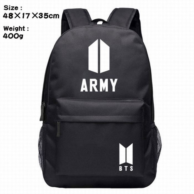 BTS-5 Silk screen polyester canvas backpack bag