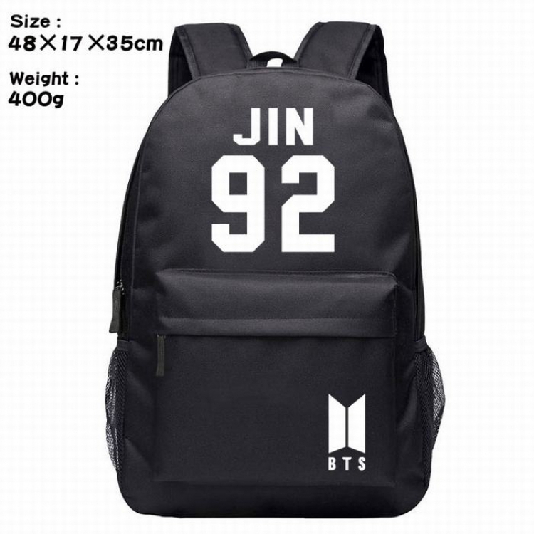 BTS-6 Silk screen polyester canvas backpack bag