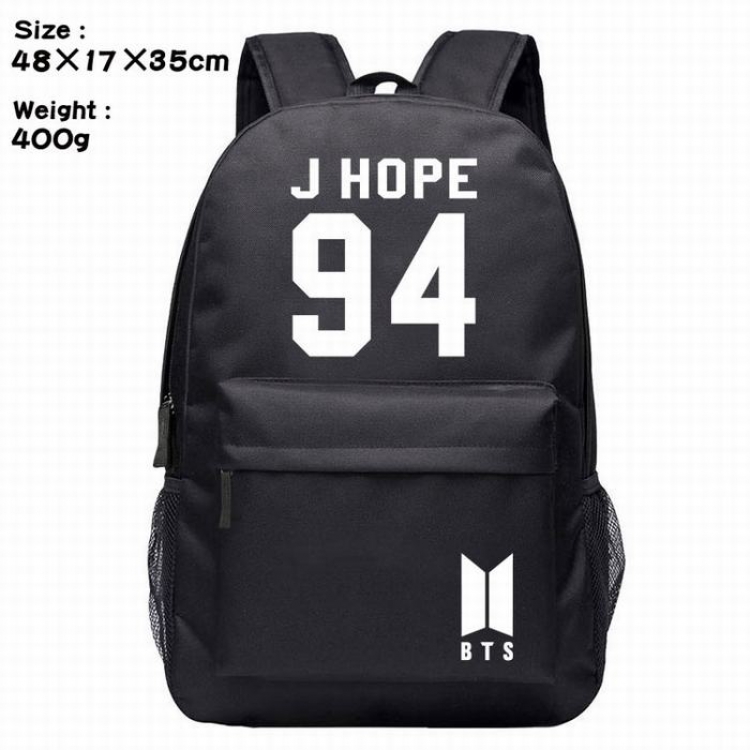 BTS-9 Silk screen polyester canvas backpack bag