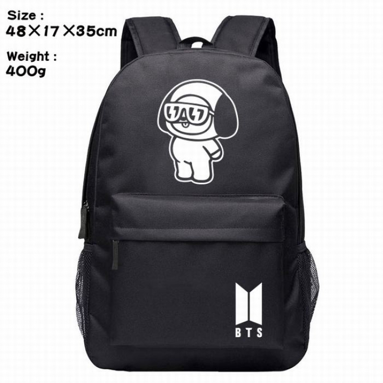 BTS-puppy screen polyester canvas backpack bag