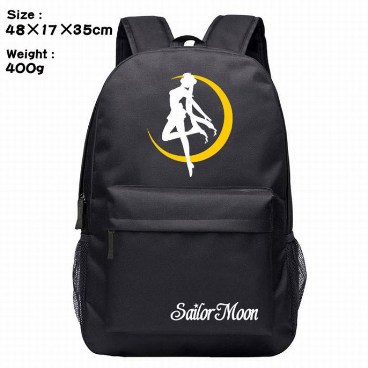 Sailormoon-1 Anime around Silk screen polyester canvas backpack