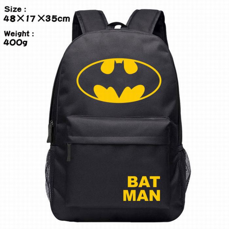 Batman-1 The avengers alianc Silk screen polyester canvas backpack